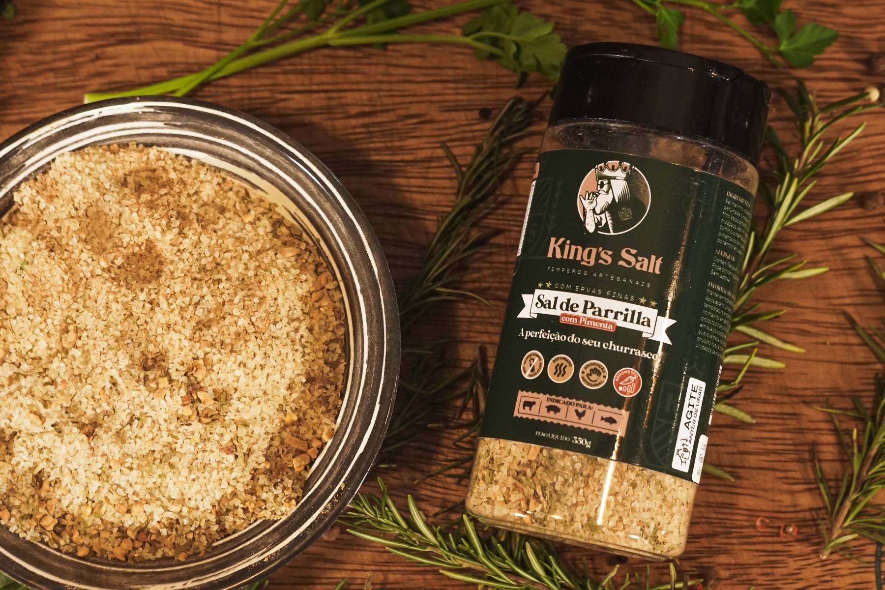 Sal de Parrilla com Ervas Finas - Defumado