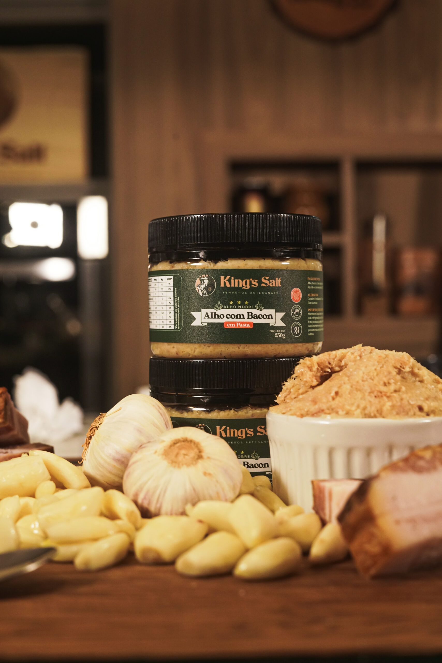 Pasta de Alho com Bacon