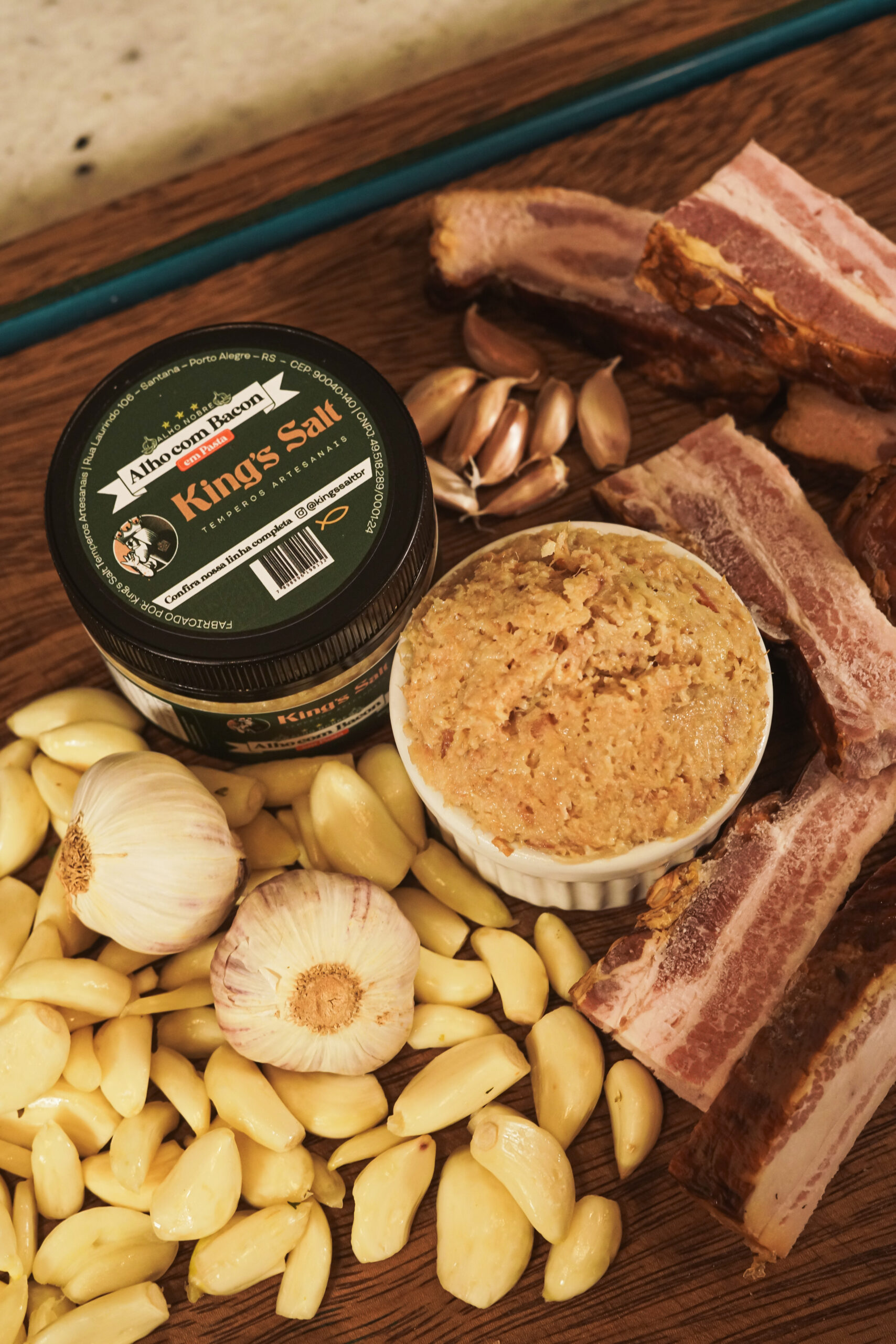 Pasta de Alho com Bacon